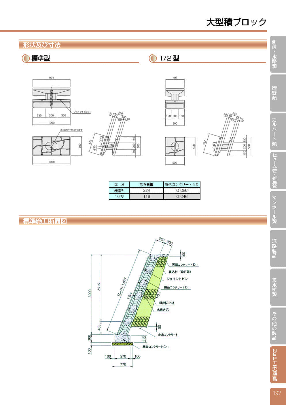 ロックコンウォール
大型積ブロック1